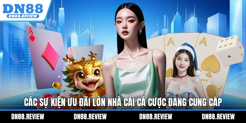 Các sự kiện ưu đãi lớn nhà cái cá cược đang cung cấp Các sự kiện ưu đãi lớn nhà cái cá cược đang cung cấp